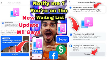Content Monetization Notify me Facebook 🤑 You’re on the waiting list Facebook Content Monetization