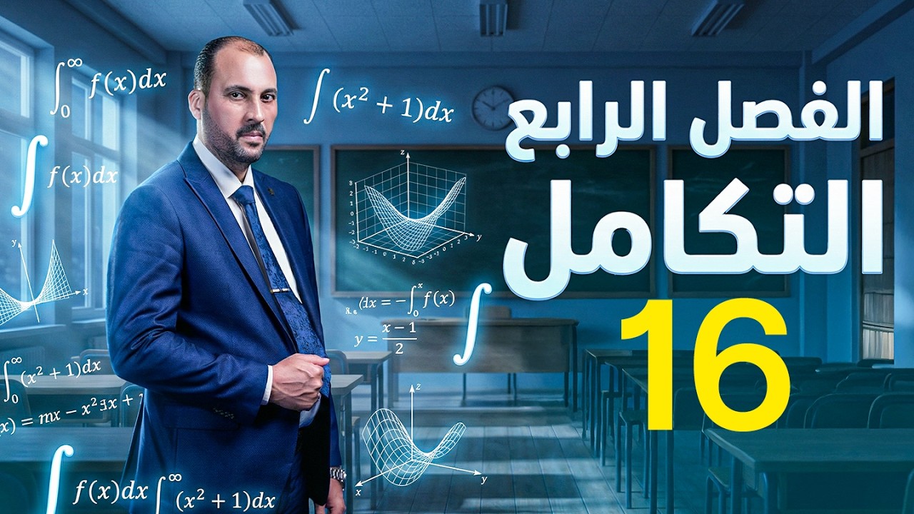 الرياضيات للصف السادس العلمي (الفصل الرابع محاضرة 16 النظرية الاساسية للتكامل الدالة المقابلة 2026)