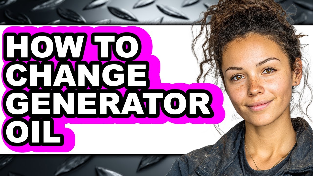 How to Change Generator Oil (updated)