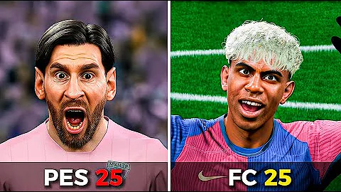 EA Sports FC 25 vs efootball 2025 | Faces Comparison