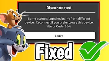 Fix Roblox Error Code 264 | Disconnected - Same Account Launched Game From Different Device - Fixed