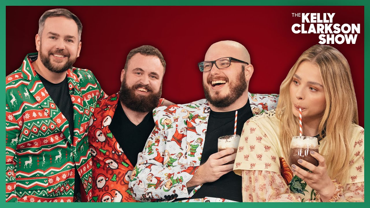 Chloë Grace Moretz, Aisling Bea & Kelly Try 'Deck The Hallmark' Christmas Drink