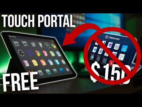 Touch Portal Set Up For Streaming On OBS/Streamlabs - Free Elgato Stream Deck Alternative