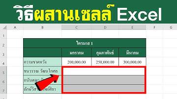ผสานเซลล์ Excel แบบง่ายๆ | BenzTech