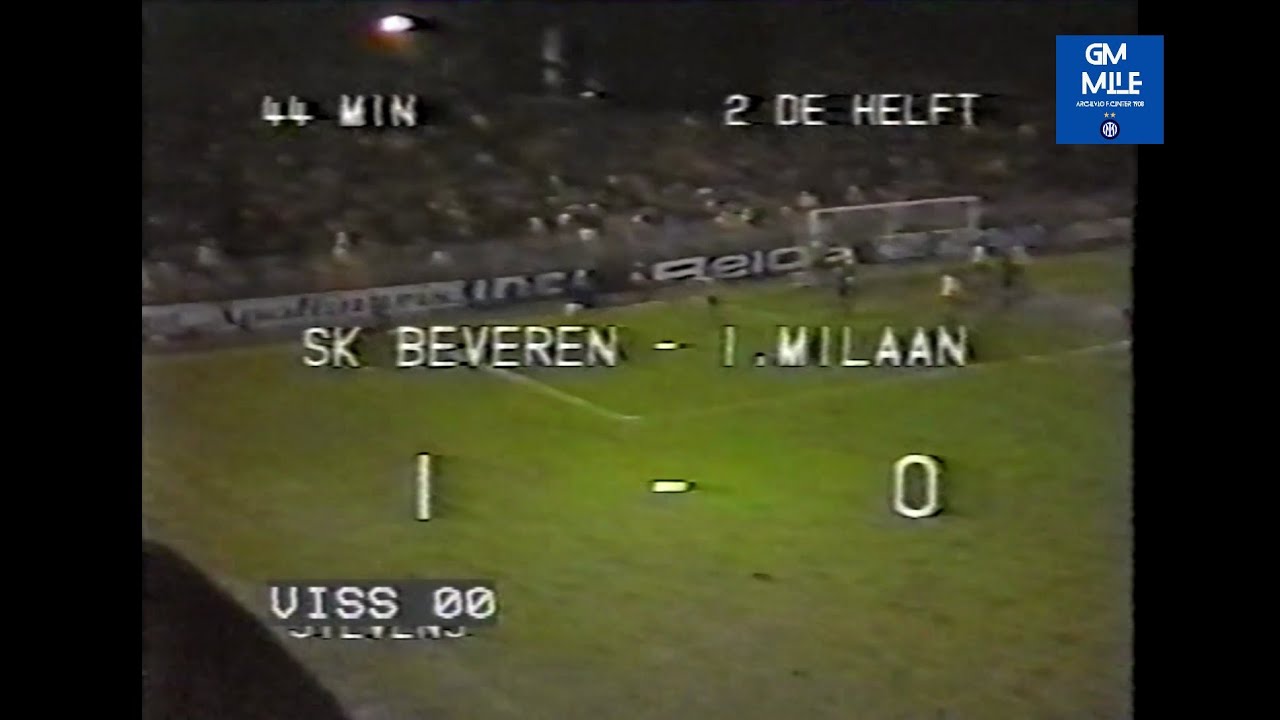 1978-79 (4' Rit Coppa delle Coppe - 21-03-1979) SK Beveren-INTER 1-0 [R.Stevens] TF1 Belgique