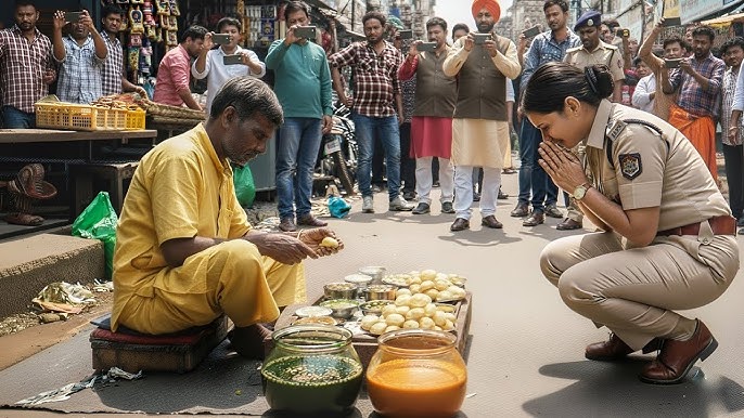 क्यों भीड़ के बीच अचानक झुक गईं IPS मैडम एक गोलगप्पे वाले के सामने?