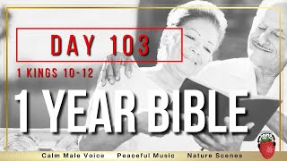 Day 103 | 1 Kings Chapters 10 - 12  Audio Bible | NIV One Year Bible