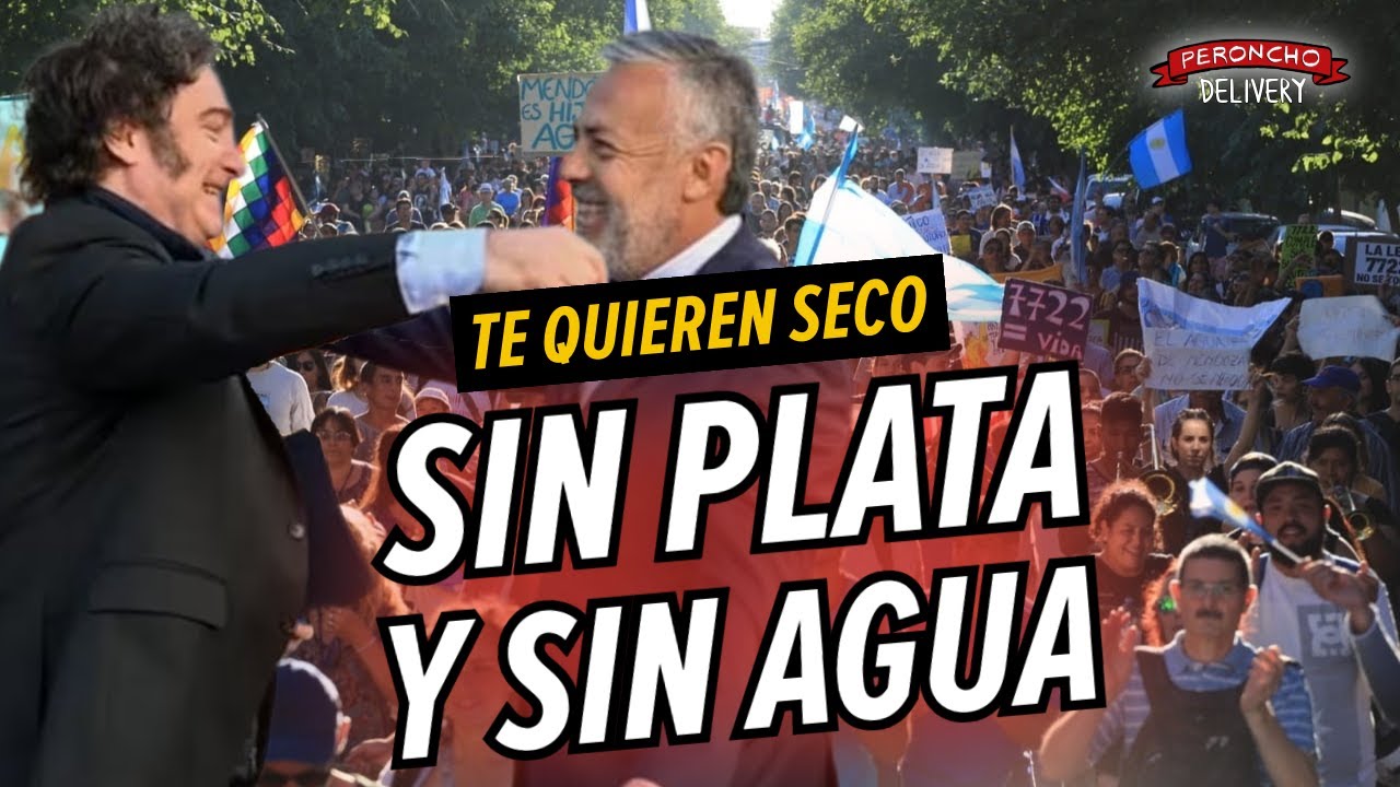 Te quieren seco: sin plata y sin agua.