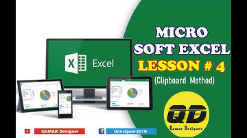 Lesson # 4 Clipboard (Microsoft Office Excel 2007 & 2010 Tutorial)