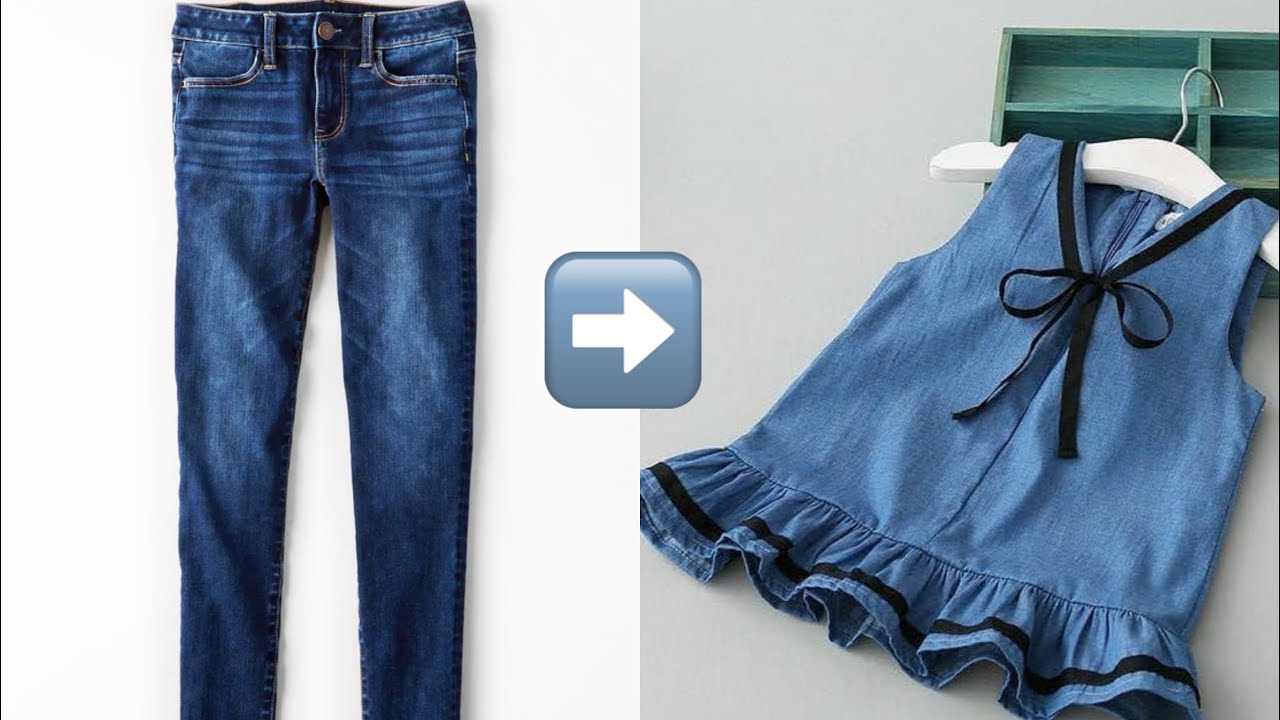 Reutilizar ropa vieja, Recicla jeans viejos en el vestido