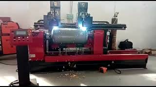 Máquinas Automáticas De Soldagem Circular, Cilindro Hidráulico Máquina E De Solda De Tubo Automática