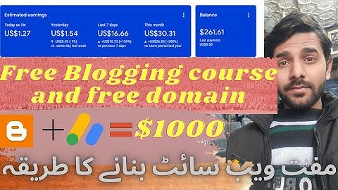 Blogging Complete Course in Hindi/URDU in 2023 || How to make free website || episode 1