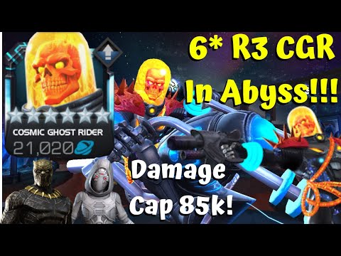 Cosmic Ghost Rider In Abyss of Legends! Solo! 6* Rank 3! Damage Cap! – Marvel Contest of Champions