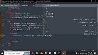 HTML & JS ki help se number system converter bnana jo decimal ko bin oct hexa me badalta hai  #sdi