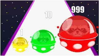 Space Road Color Ball - Game Gameplay Walkthrough - Max Levels (Lvl 1-10) screenshot 1