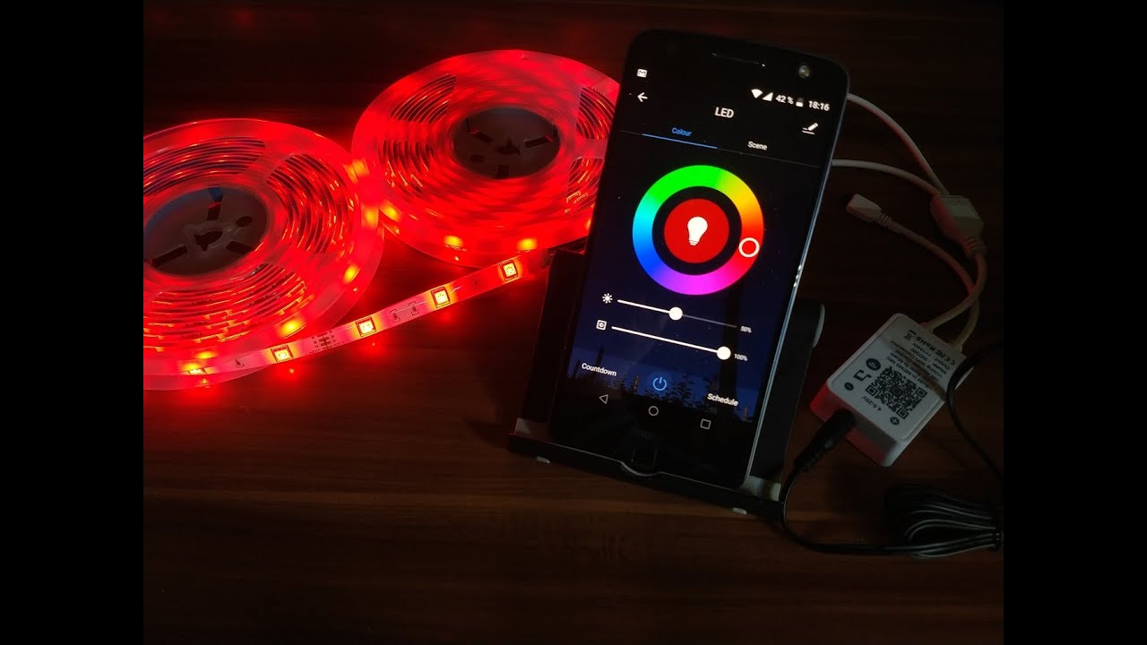 Tasmor smarter 10m Wifi RGB LED Strip mit Sprachsteuerung