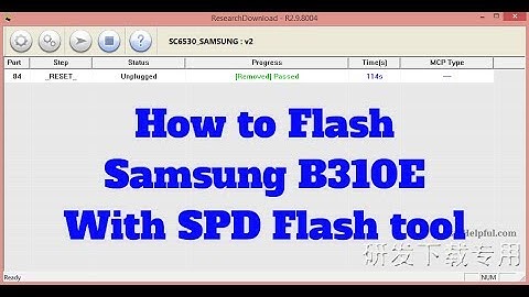 How to Remove SIM Lock | Phone Lock | Samsung B310E with SPD Flash tool