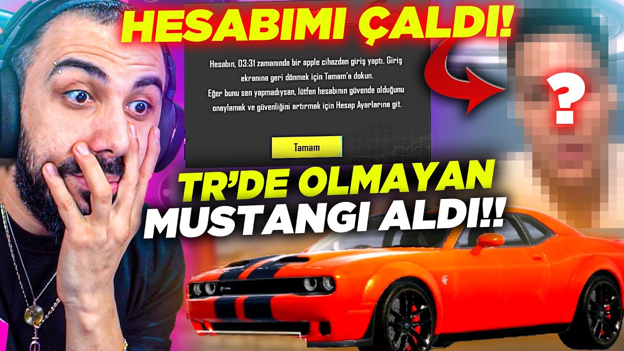 AMERİKALI ÇOCUK HESABIMI ÇALIP MUSTANG HEDİYE ETTİ!! 😮 (TR'DE YOK!!) | PUBG MOBILE