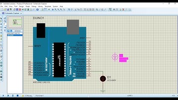 Simulasi led blink arduino dengan proteus
