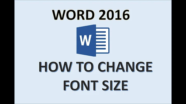 Word 2016 - Font Size - How to Change Increase & Decrease the Sizing of Selected Text & Words in MS