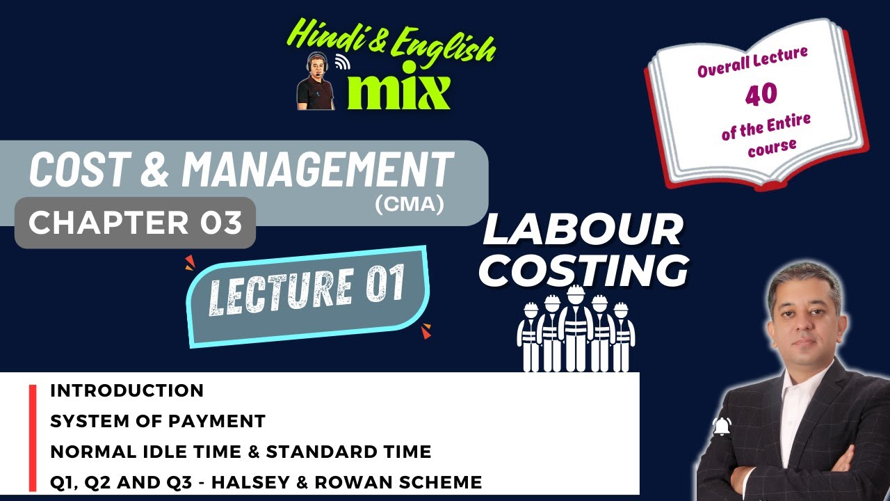 CA INTER || Costing (CMA) || Labour Costing || Lecture 1 || Q1 to Q3 ...