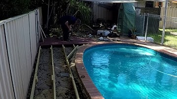 Building a deck around my swimming pool