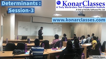 www.konarclasses.com : Determinants - Session 3