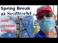 SeaWorld Orlando 2021 VLOG SPRING BREAK! Ice Breaker Coaster Testing, Sesame Street Land!