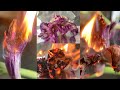 Flowers burning in slow motion  compilation