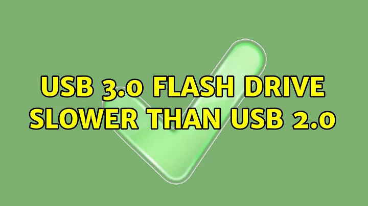 USB 3.0 Flash Drive slower than USB 2.0 (2 Solutions!!)