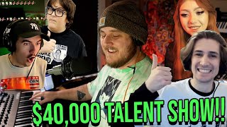 I COMPETED in a $40,000 TALENT SHOW!!! (Ft. xQc, Jschlatt, Minx, Andymilonakis)