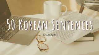 50 Common Korean Sentences | K-Study | Learn Korean Language Fast