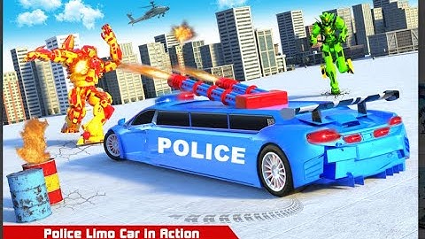 Police Limo Dino Robot Helicopter Car Robot Games Grand Adventure Games Gameplay