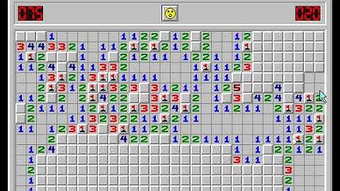 Minesweeper expert solved in 34,15 (35) s. (Current Russian record)