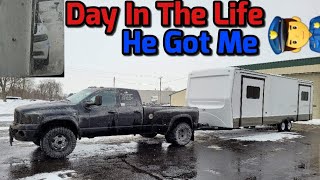 Day In The Life Power Only Hotshot | Pulled Over | Level 3 Inspection