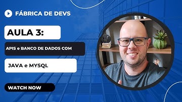 AULA 3: Criando as APIs com Java e Banco de Dados Mysql - Projeto Crypto