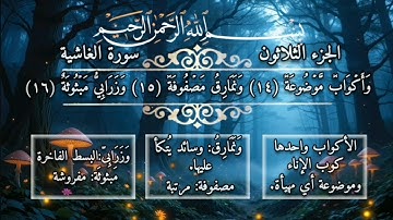 سورة الغاشية كاملة مع معاني الكلمات وبدون حقوق تلاوة خاشعة#سورة_الغاشية #القرآن_الكريم #سور_قصيرة