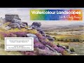 Heather on baslow edge derbyshire preview with geoff kersey  watercolour landscapes