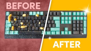 How to CLEAN a Mechanical Keyboard - Household Products Only!
