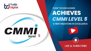 Tudip Technologies Achieves CMMI Level 5: A New Milestone in Excellence