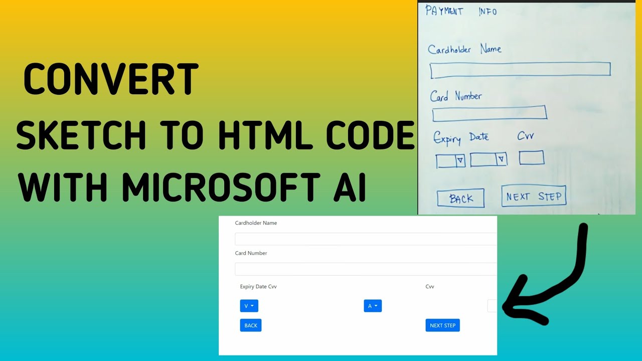 Convert your sketch to HTML code with Sketch2Code: Microsoft AI – Neel Bhatt