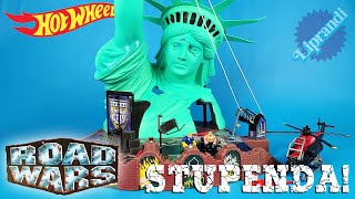HOT WHEELS ROAD WARS LIBERTY BASE PLAYSET - MATTEL 1995 - BACK THEN VINTAGE REVIEW