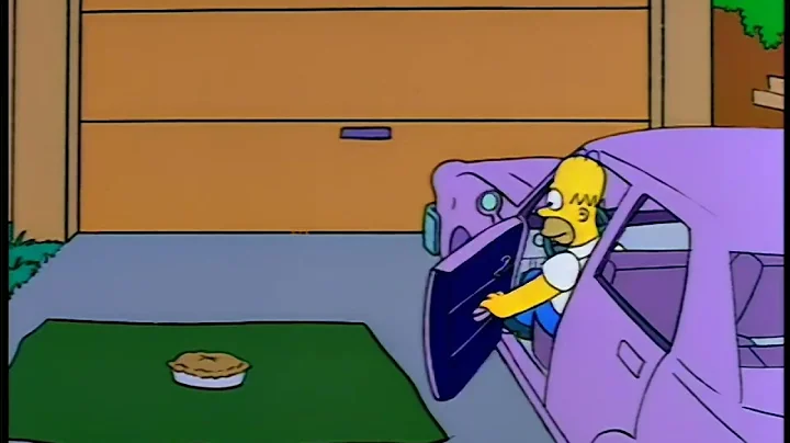 Simpsons - Homer Falls For Pie Trap in Driveway (from "Boy Scoutz 'N the Hood")