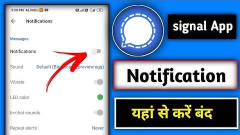 How to signal App notification off|| signal App Mein notification band kaise karen Hindi 2021#vk