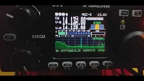 XIEGU G90 - CW Automatic decoding