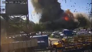 The Hellish Moment Of A Rocket Hitting The Amstor Kremenchug Shopping Center