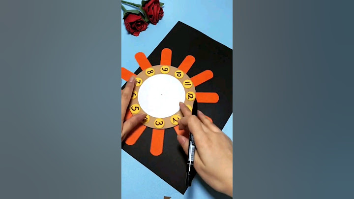 طريقة صنع ساعة  تعليمية للاطفال بالكرتون والورق / MAKE a wall clock out of cardboard