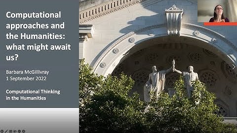 Barbara McGillivray: Computational approaches and the Humanities: what might await us?