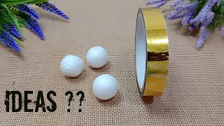 Super Easy Craft Ideas small Foam Balls | DIY