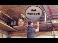 DIY Garage Pull Up Bar with Huge Storage Bonus! DIY Garage Pull Up Bar with Huge Storage Bonus!